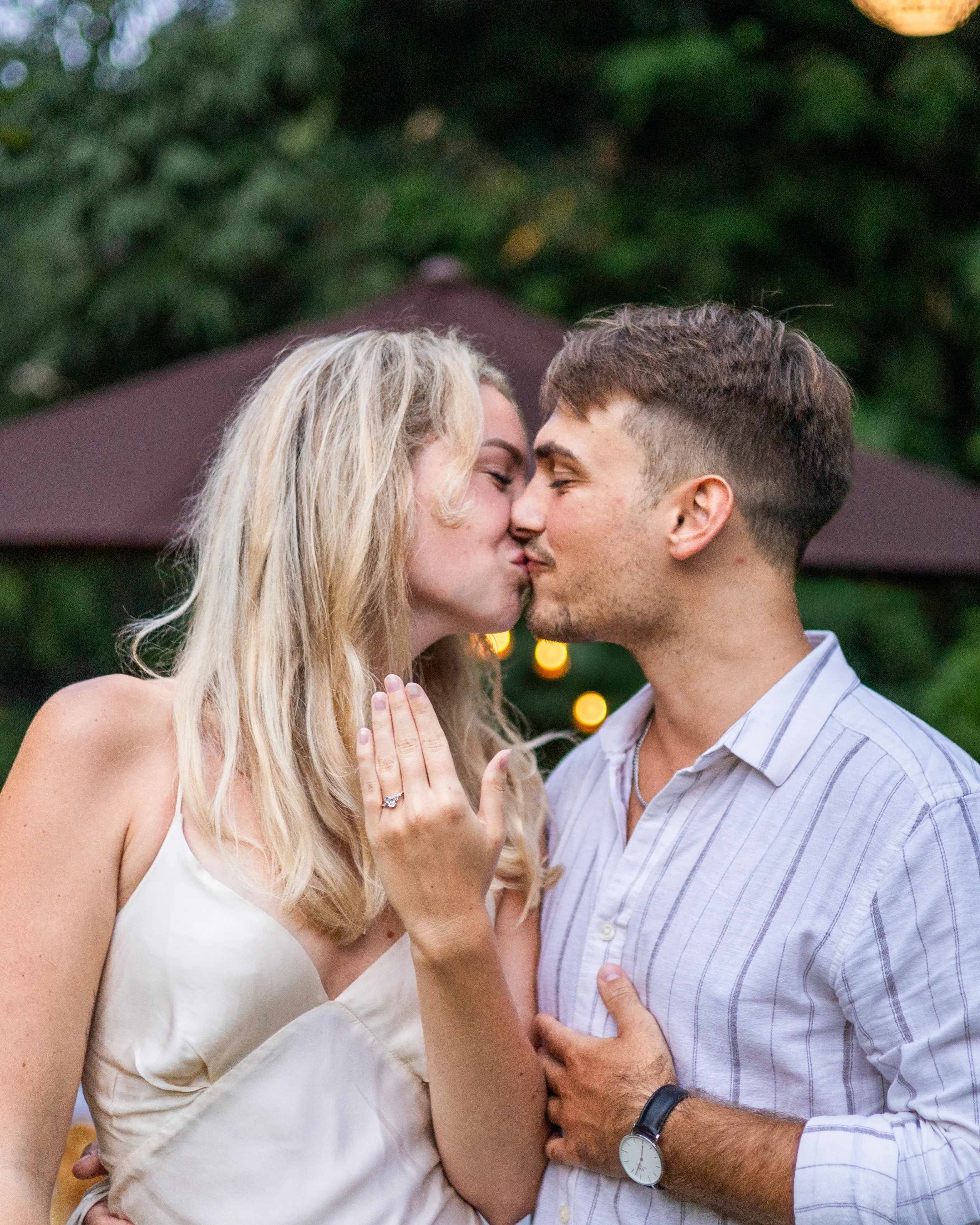 Quiet proposal moment in Bali