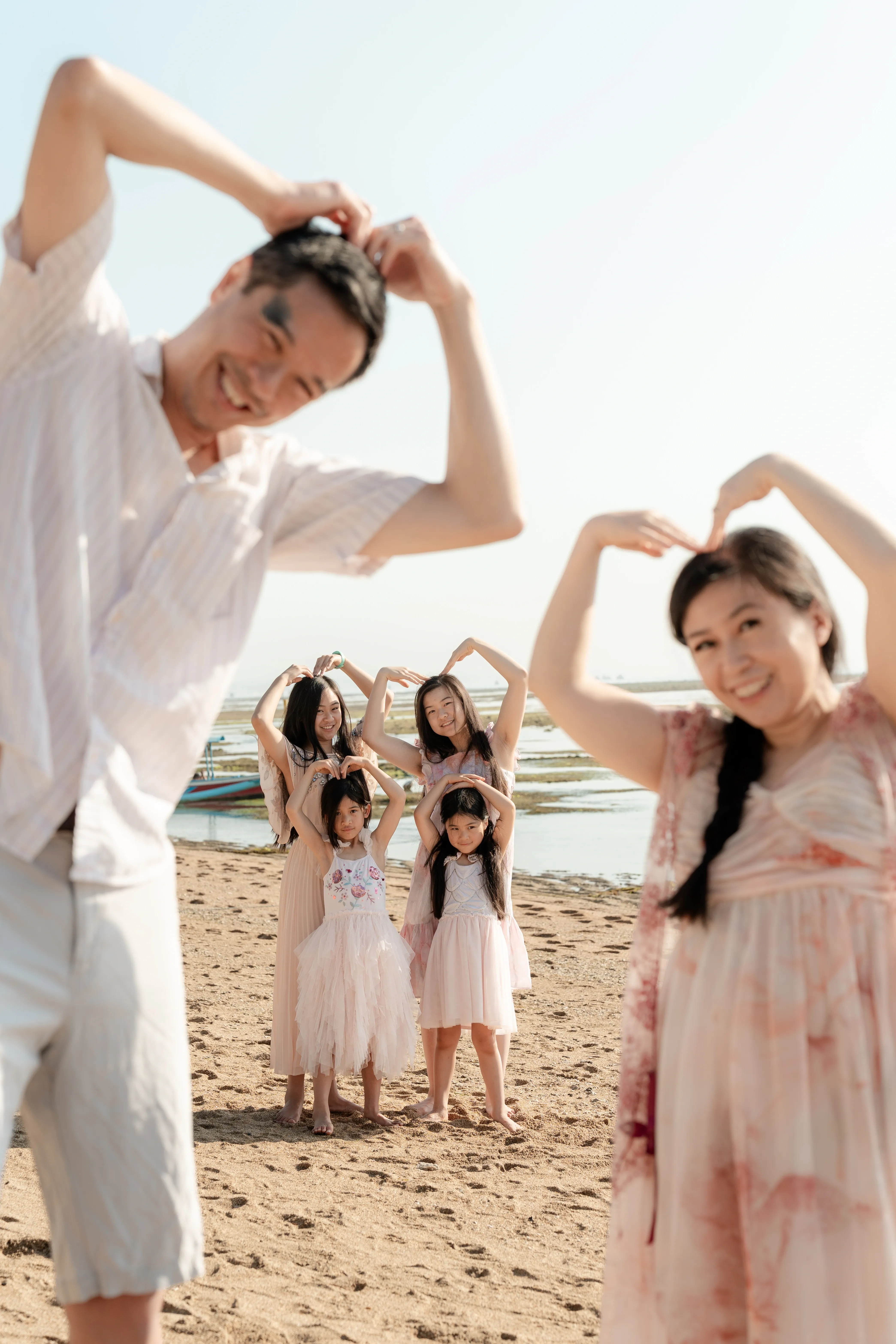 Family holiday portraits in Bali