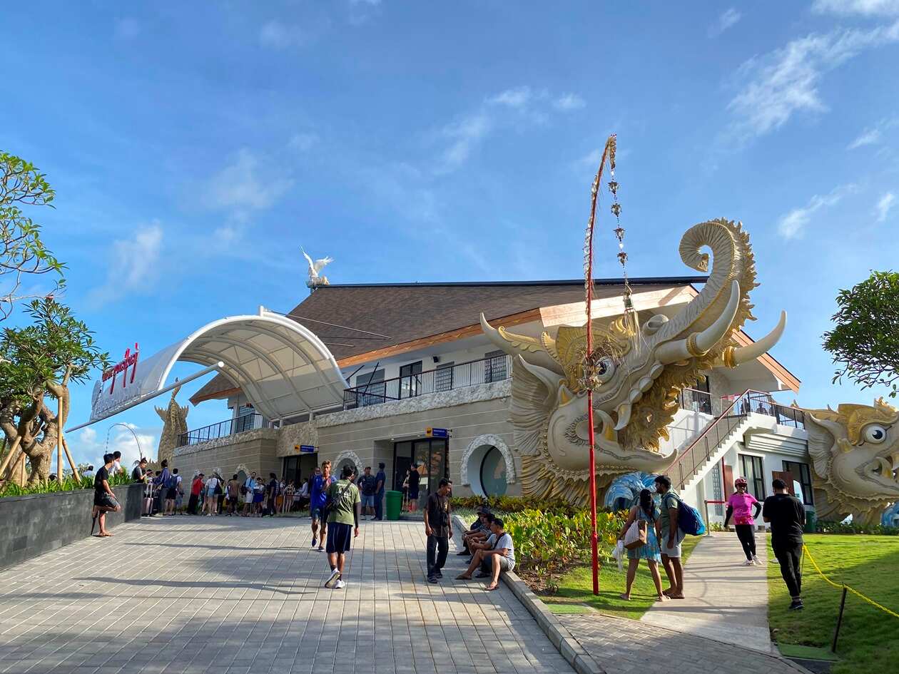 Sanur harbor shoreline in Bali