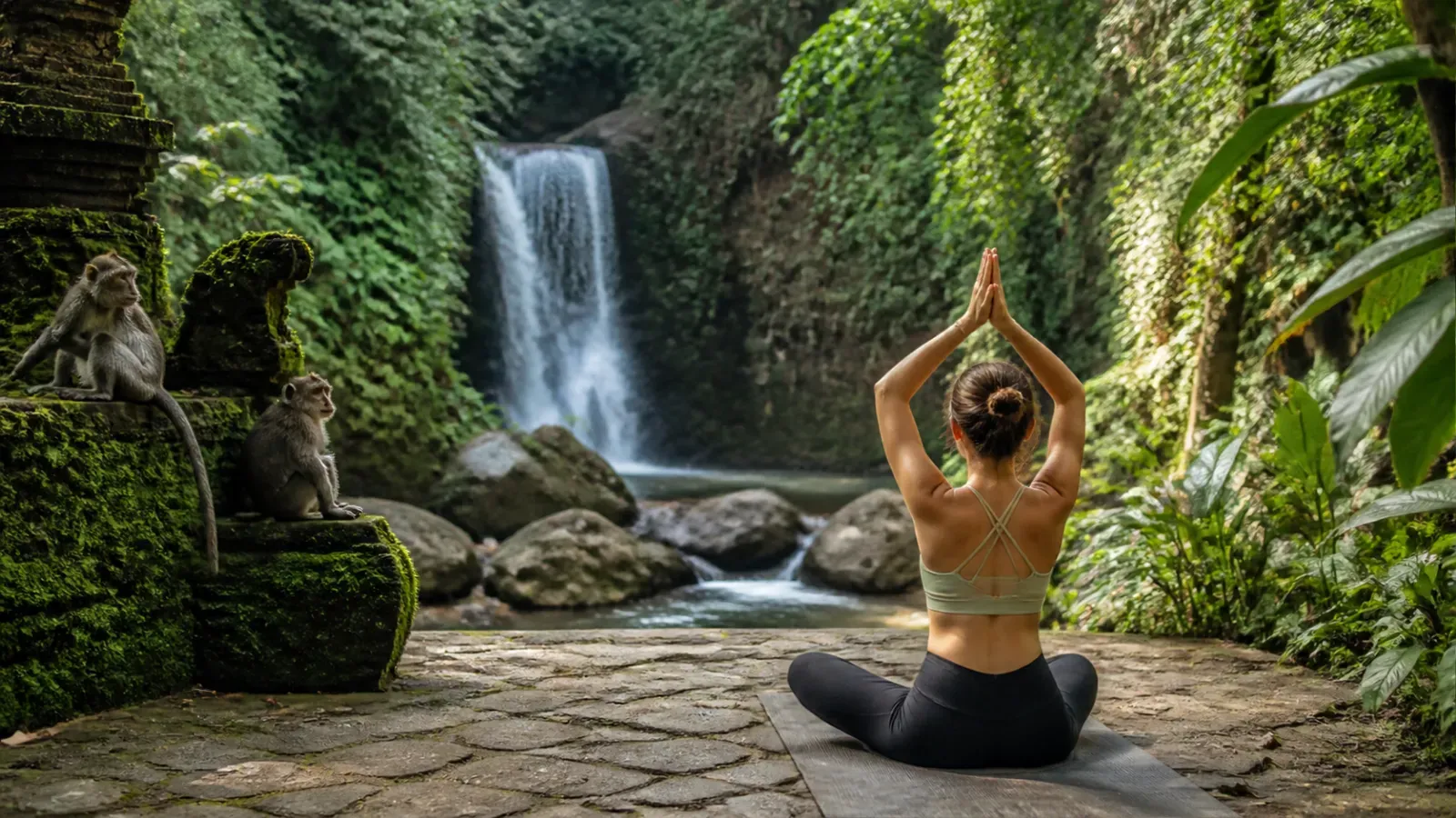 Ubud Yoga, Monkey Forest & Waterfall Retreat