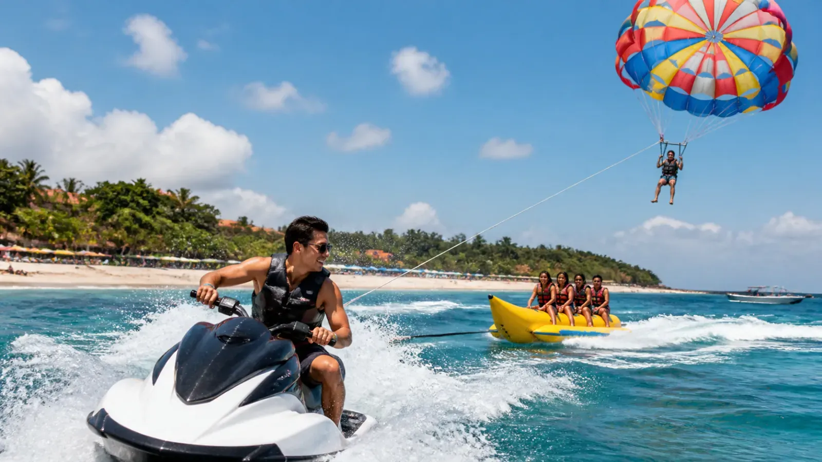 Bali Watersport Package – Jetski, Parasailing & Banana Boat