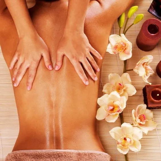 Massage treatment setup