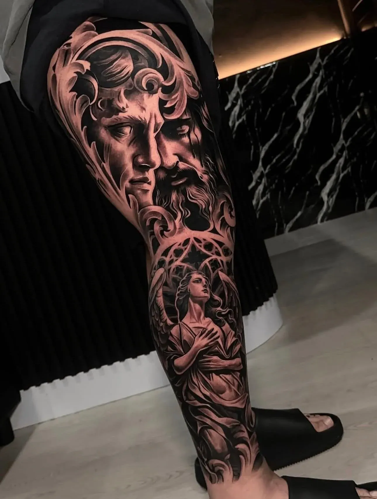 Tattooed arm composition