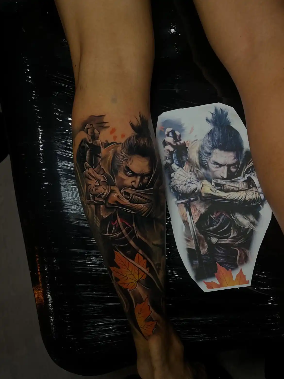 Fresh tattoo detail