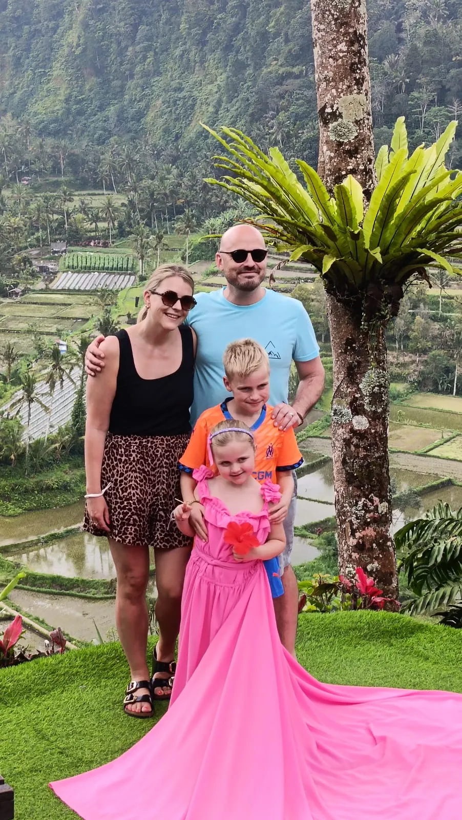 Scenic reference: rice terraces and hills in Bali