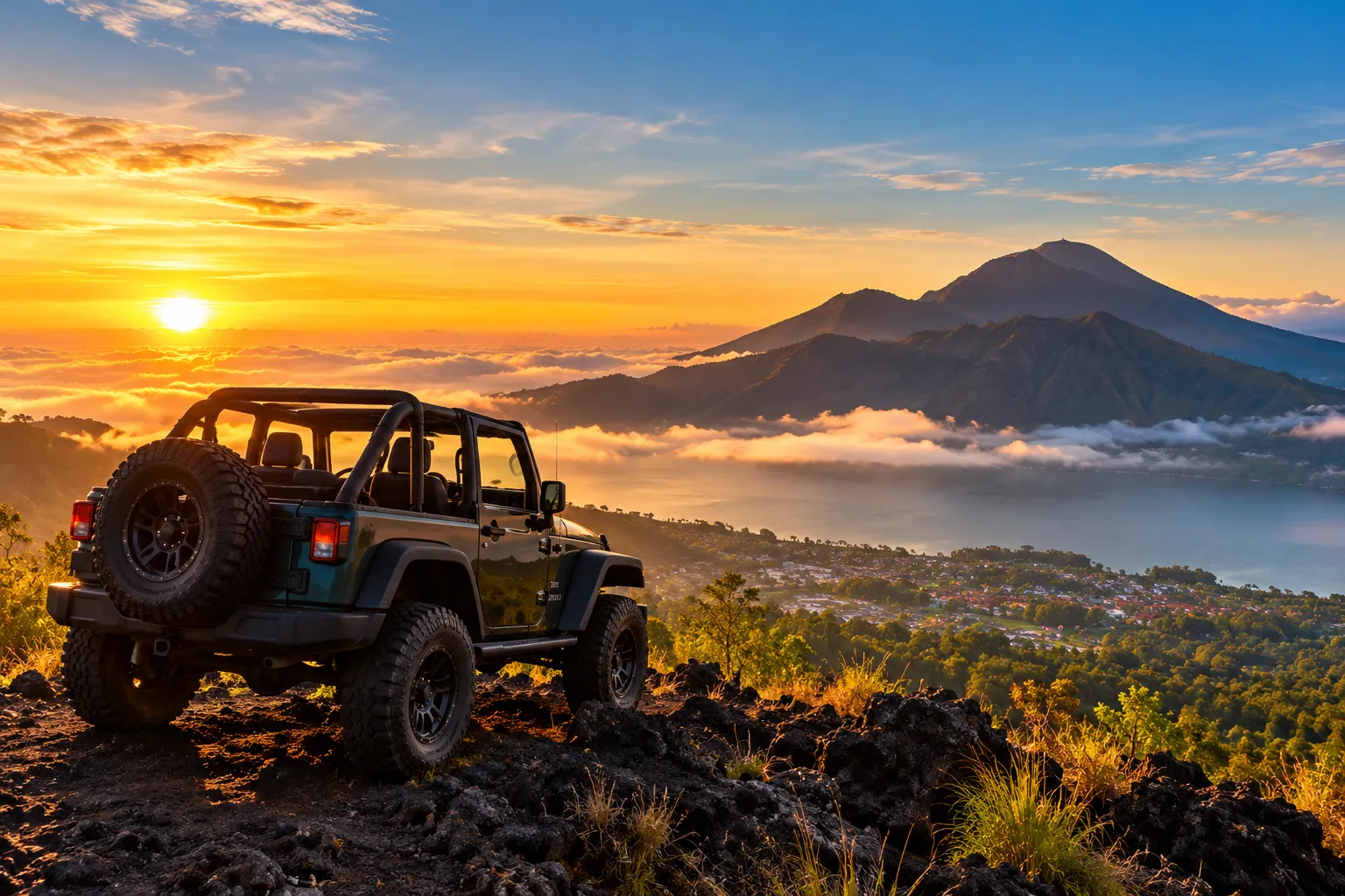 Mount Batur and Kintamani adventure landscape