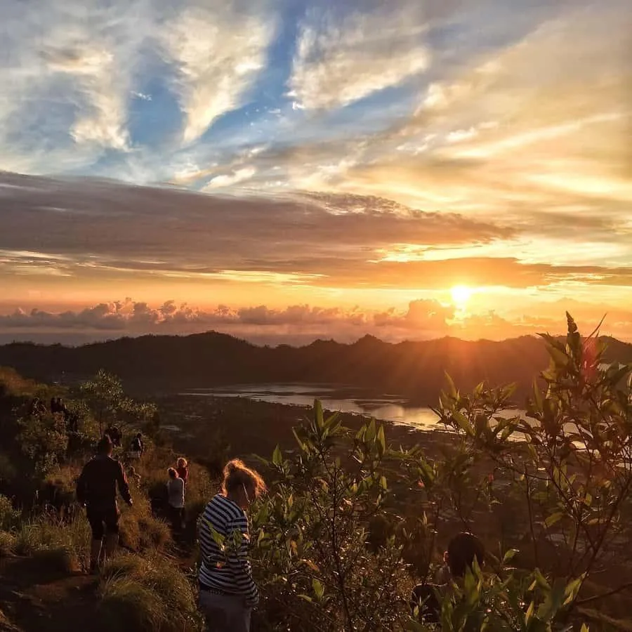 Mount Batur sunset trekking adventure in Kintamani, Bali