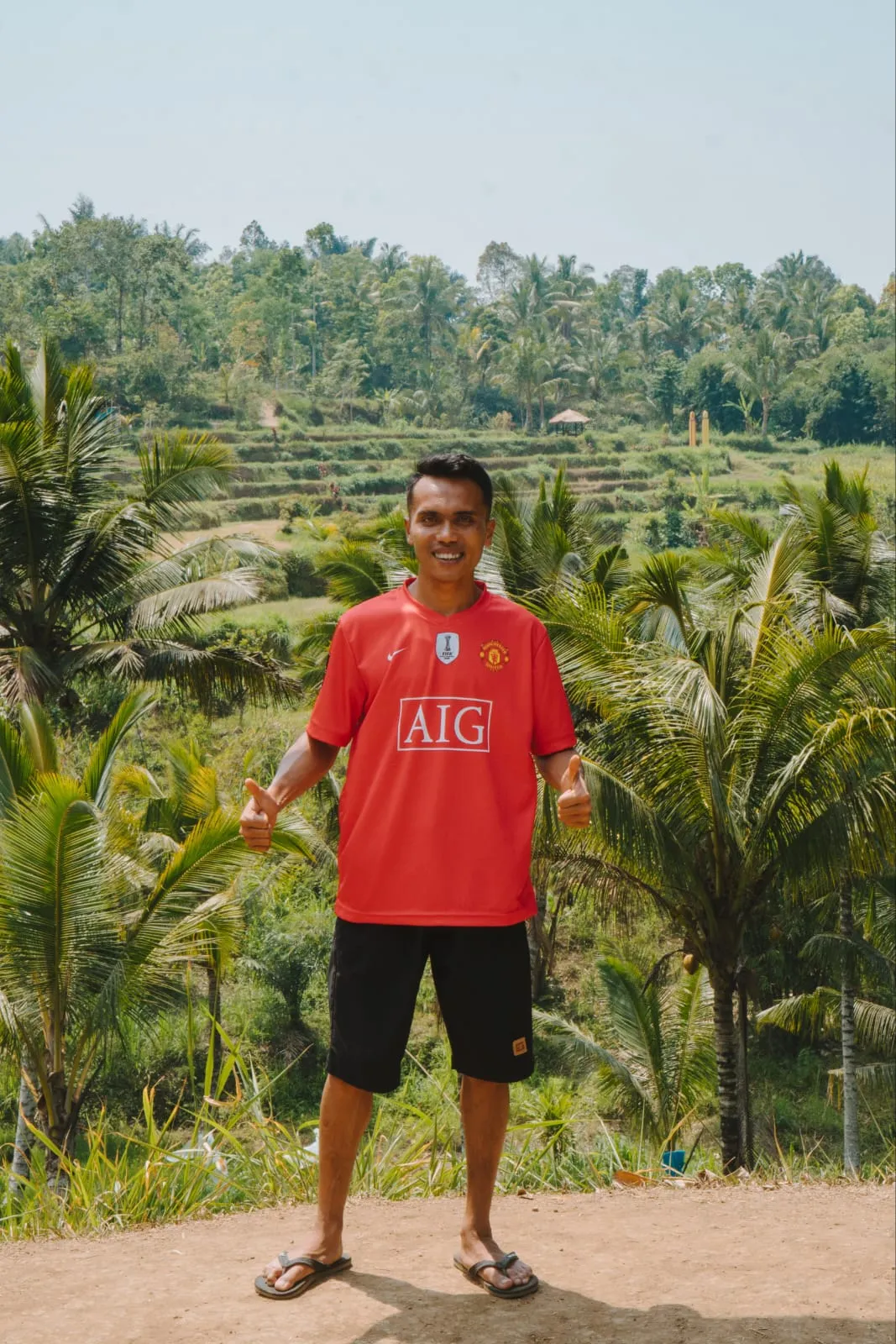 Local guide in the rice terraces