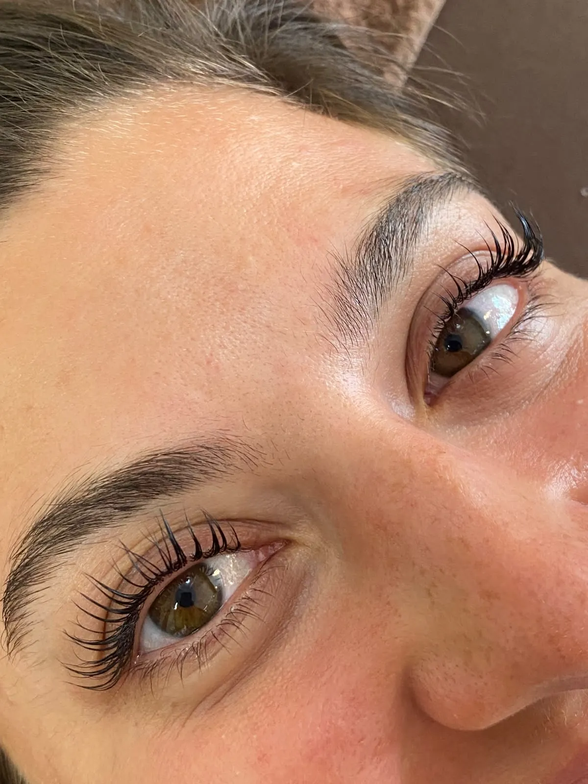 Close-up of lashes