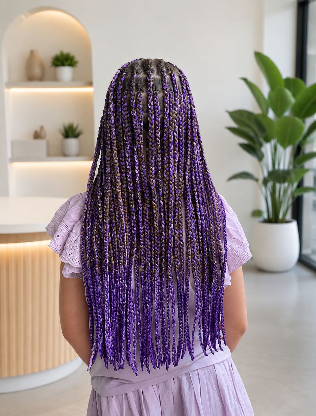 Box Braids with Color