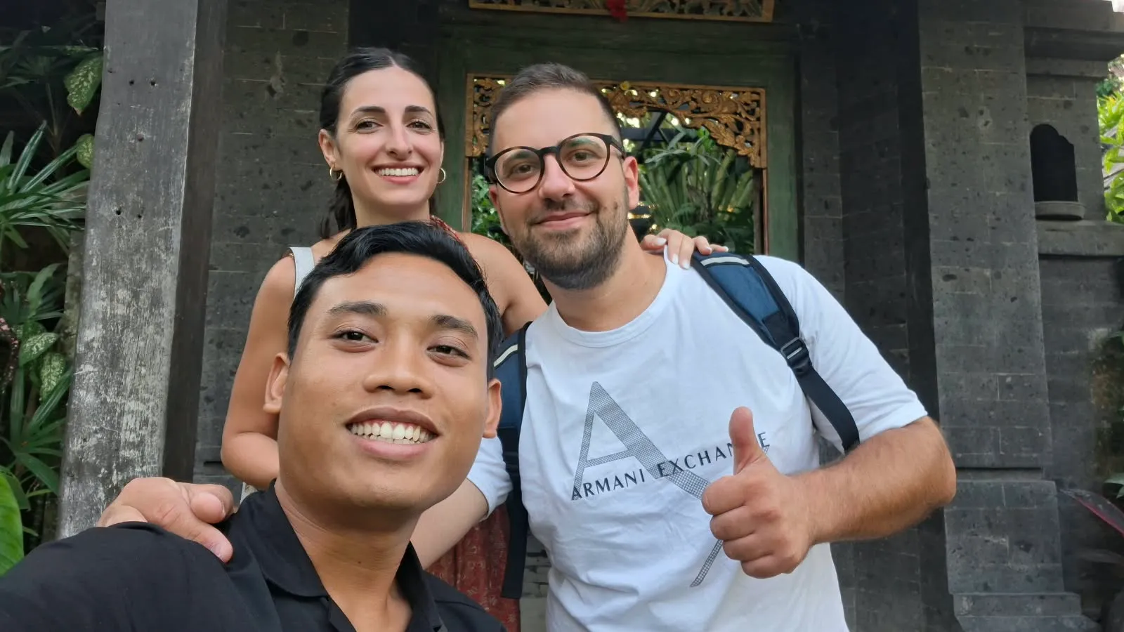 Guests at a Balinese temple