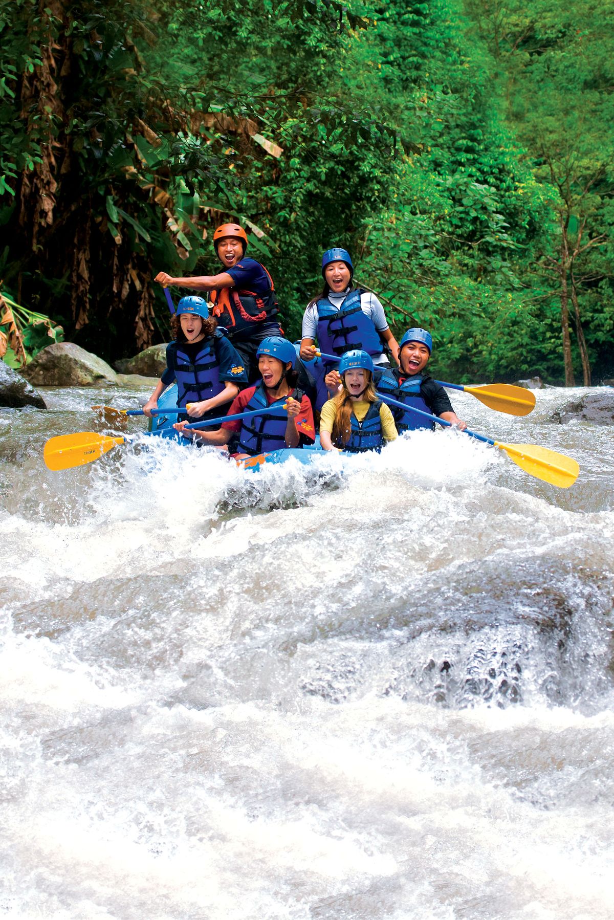 Bali Water Rafting Experience on a tropical river