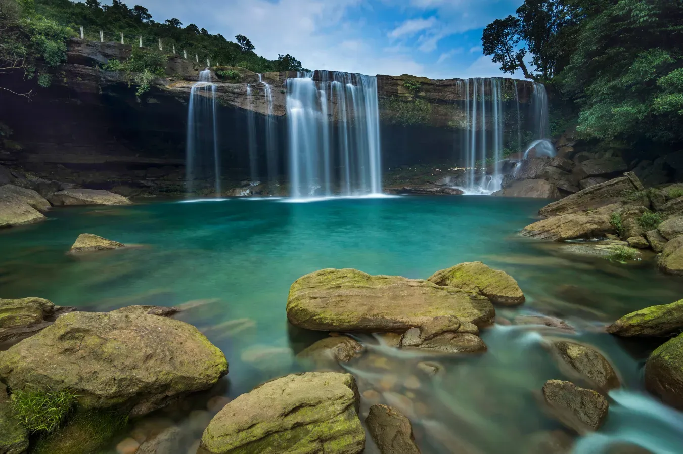 Tropical waterfall in Bali