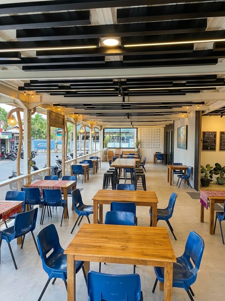 Comfortable passenger waiting area at Serangan Port for South Bali Fast Ferry