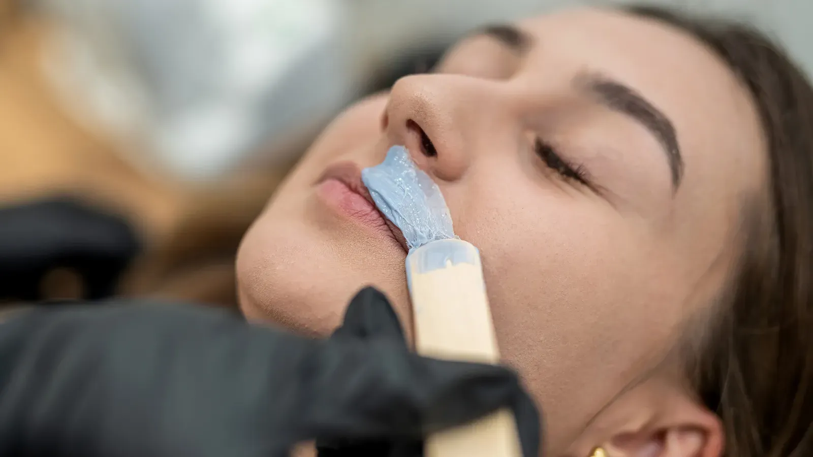 Upper lip waxing home service in Bali