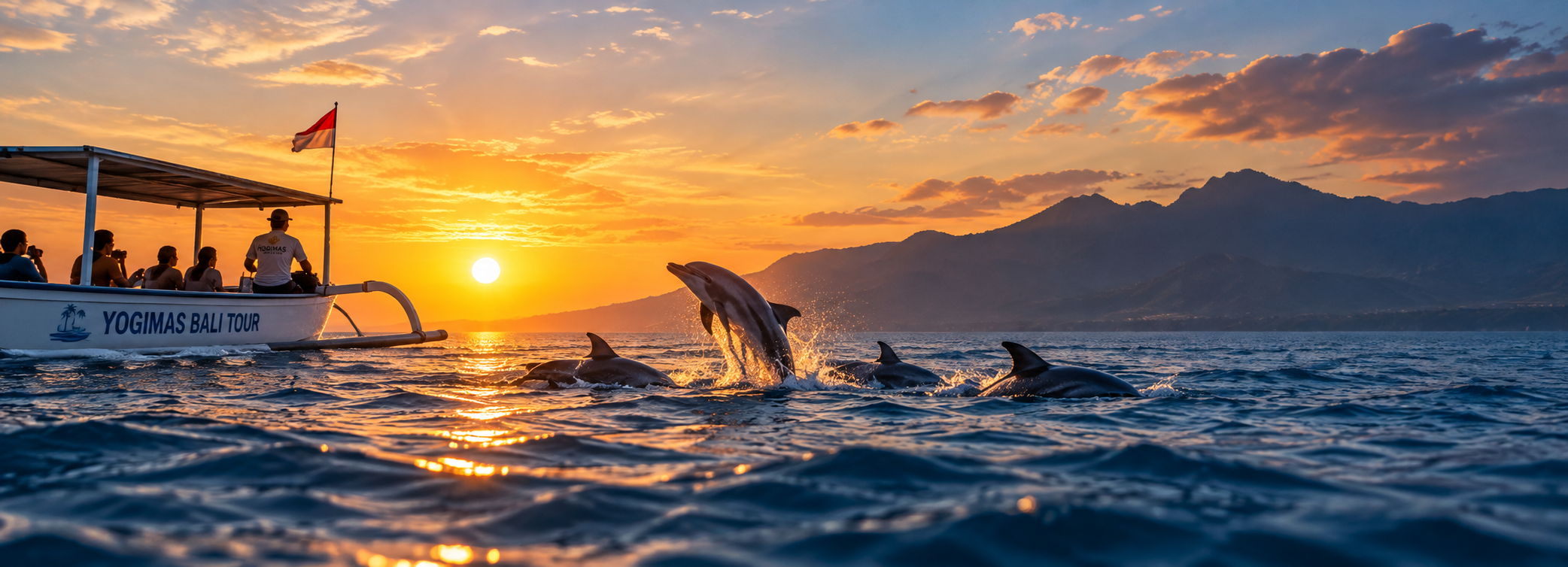 Dolphins in Lovina Beach