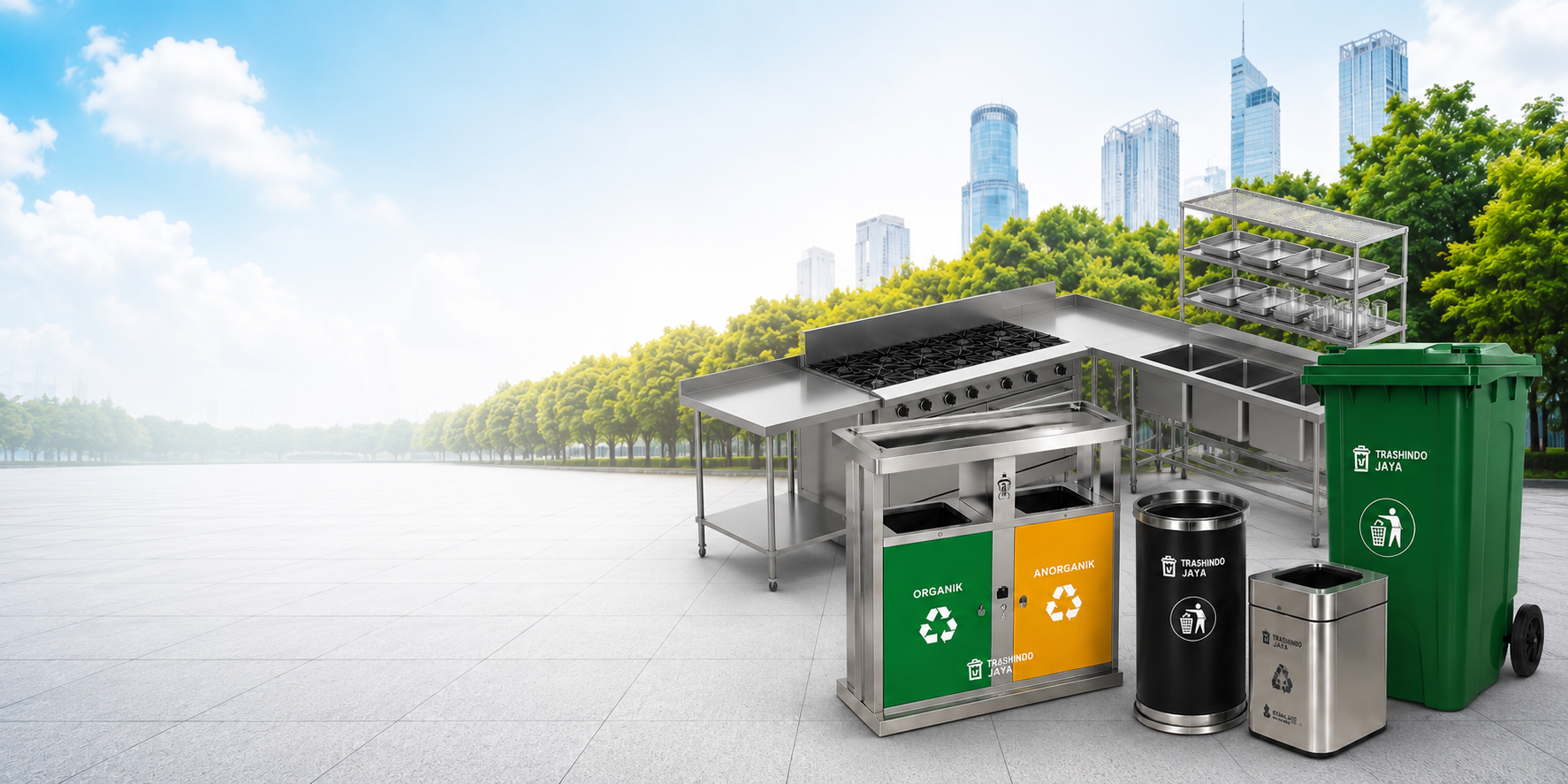 Produk Pabrikasi Trashindo - Peralatan Dapur & Tempat Sampah