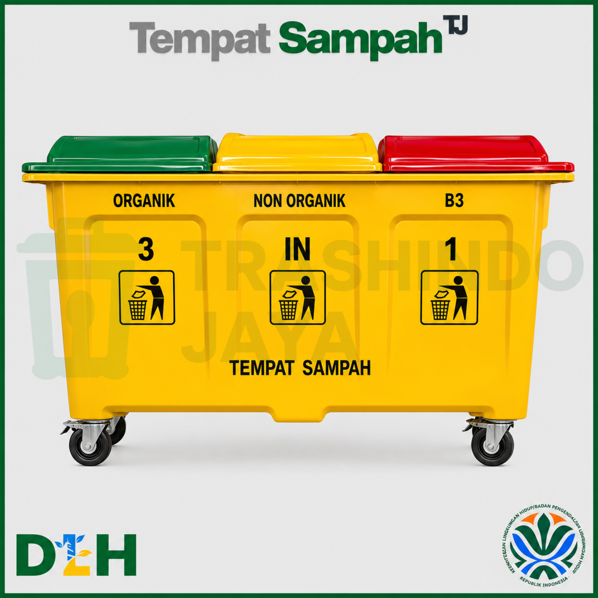 Tempat Sampah 3in1 Fiber