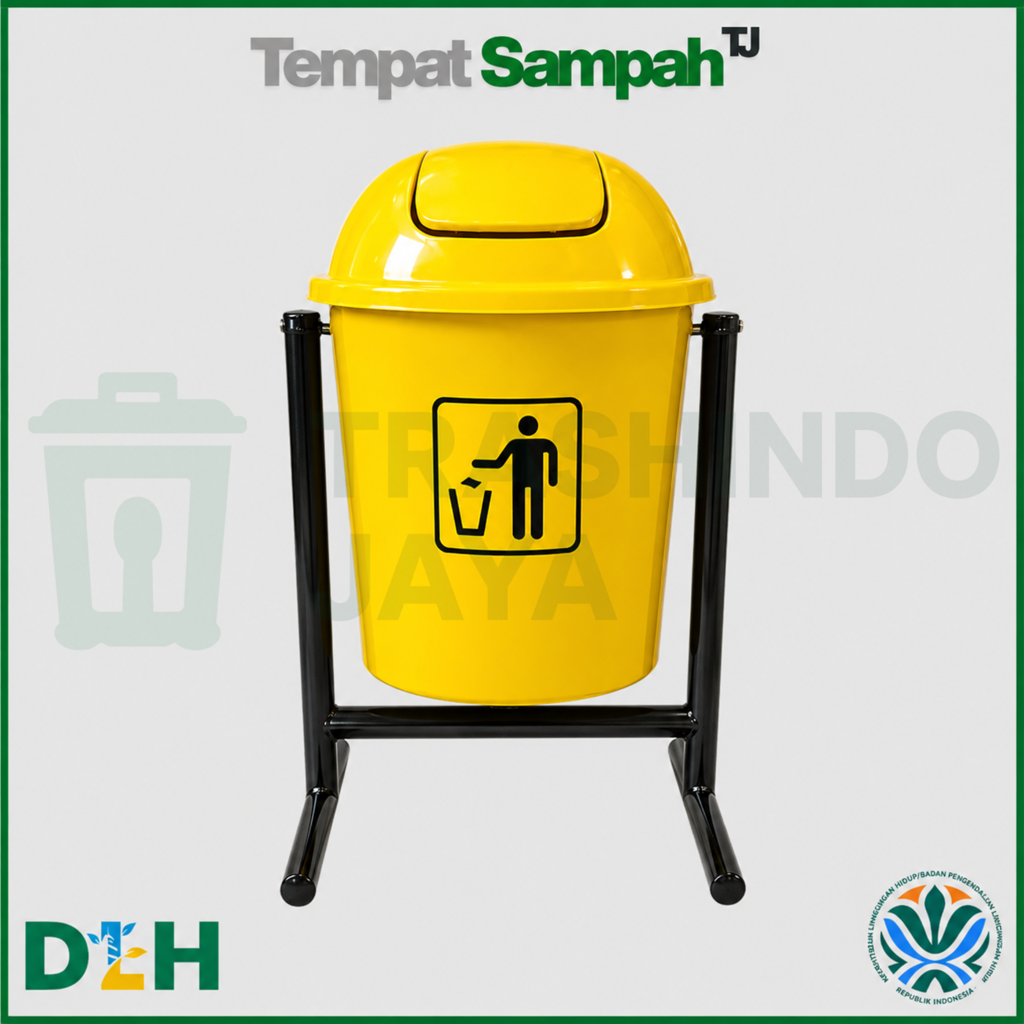 Tempat Sampah Fiber Single