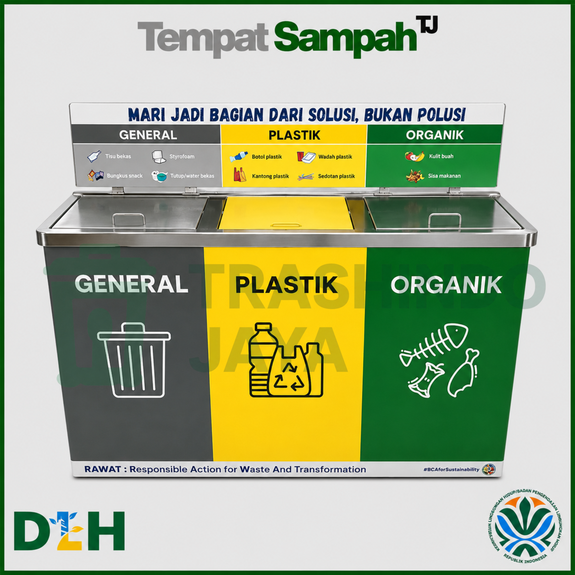 Tempat Sampah 3in1 Display