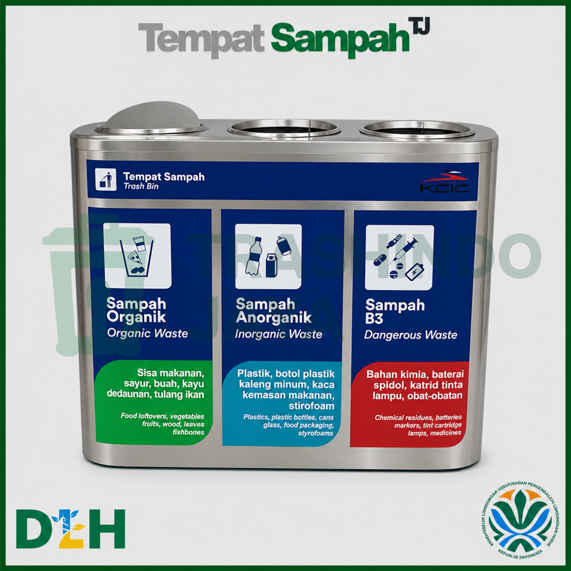 Tempat Sampah Kapsul 3in1