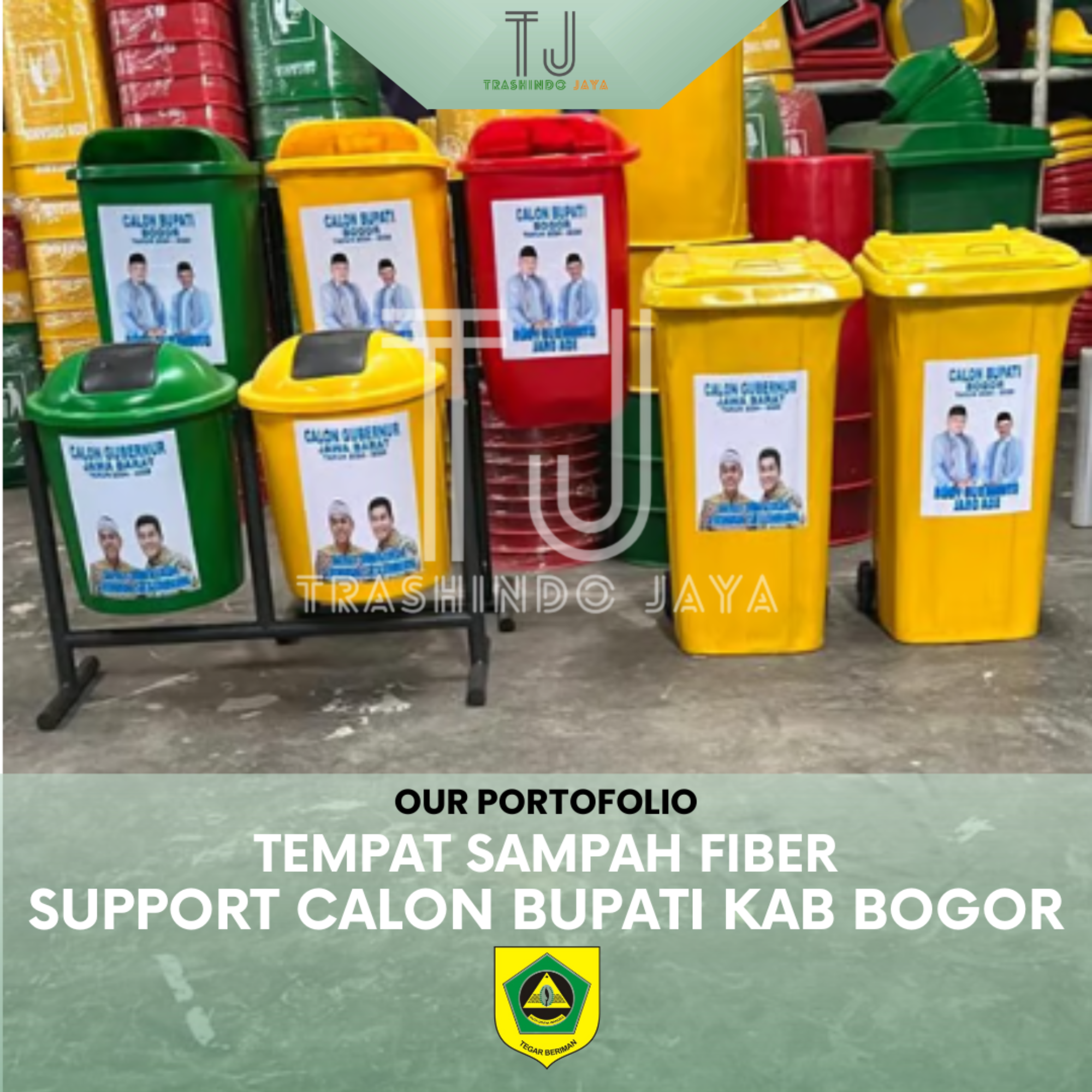 Tempat Sampah Fiber — Calon Bupati Kab. Bogor