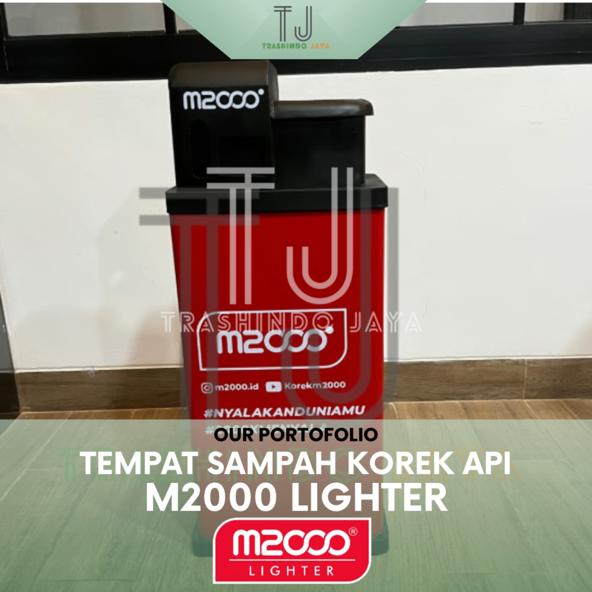 Tempat Sampah Korek Api — M2000 Lighter