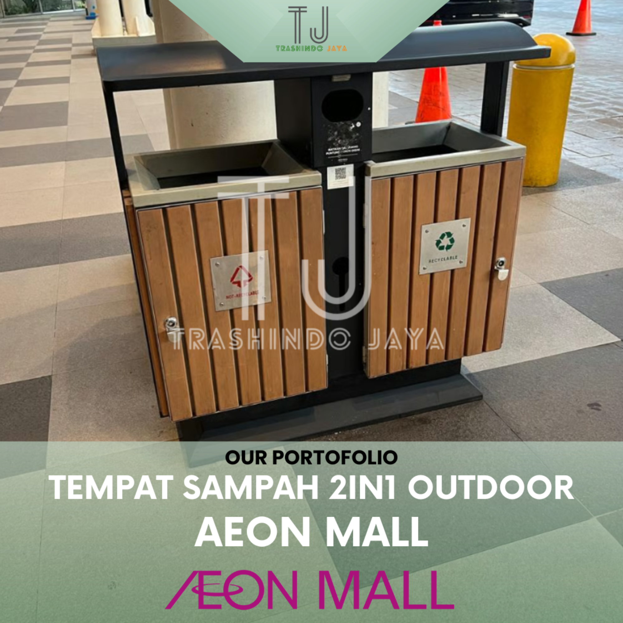 Tempat Sampah 2in1 Outdoor — AEON Mall