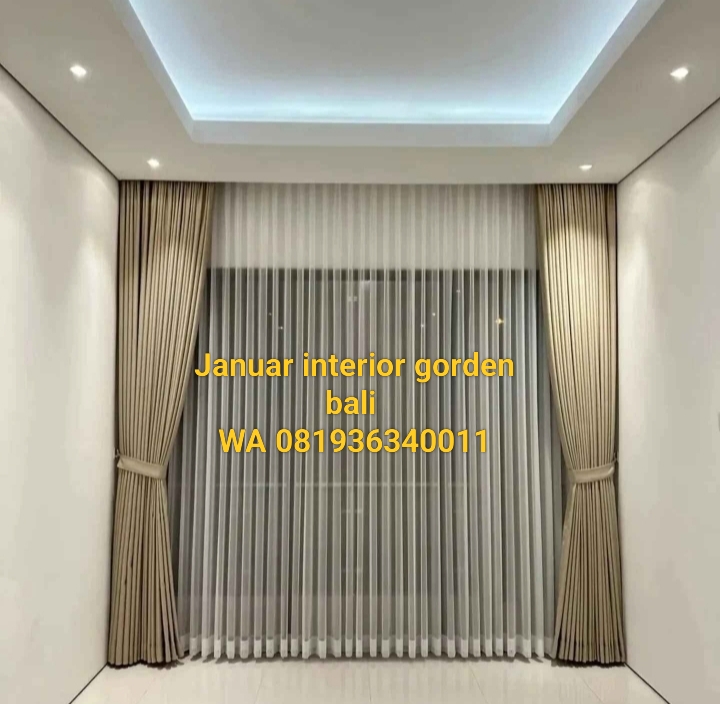 Beige Pinch Pleat Curtains