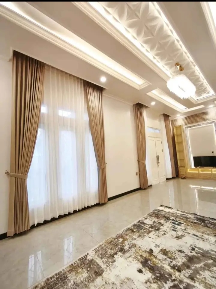 Elegant home styling with curtains