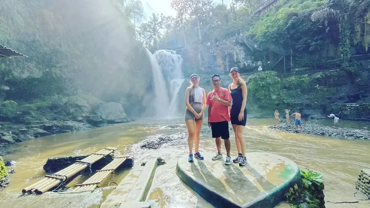 Sunlit Waterfall Basin BNB BALI TRIP