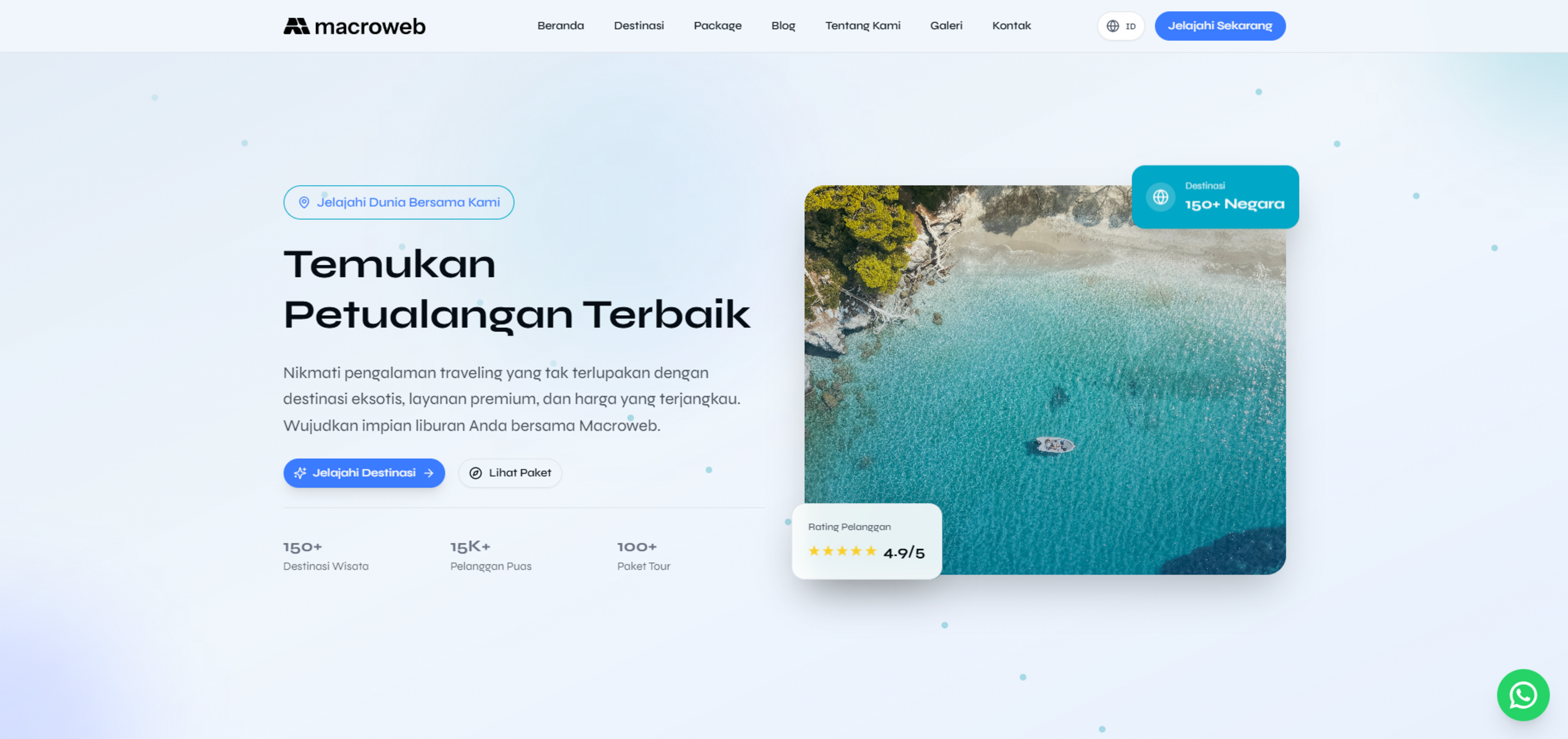 Preview template Temukan Petualangan Terbaik